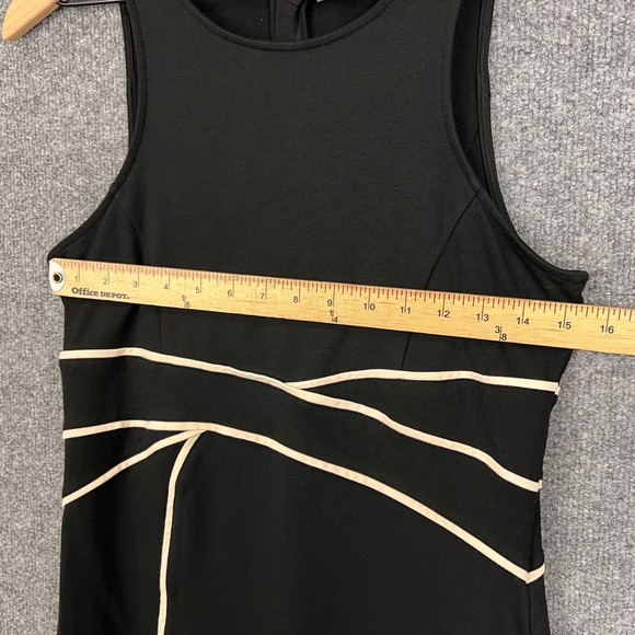 Maeve Black Sleeveless Sheath Dress With White Piping Detail‎ Size US 10 - Picture 5 of 8